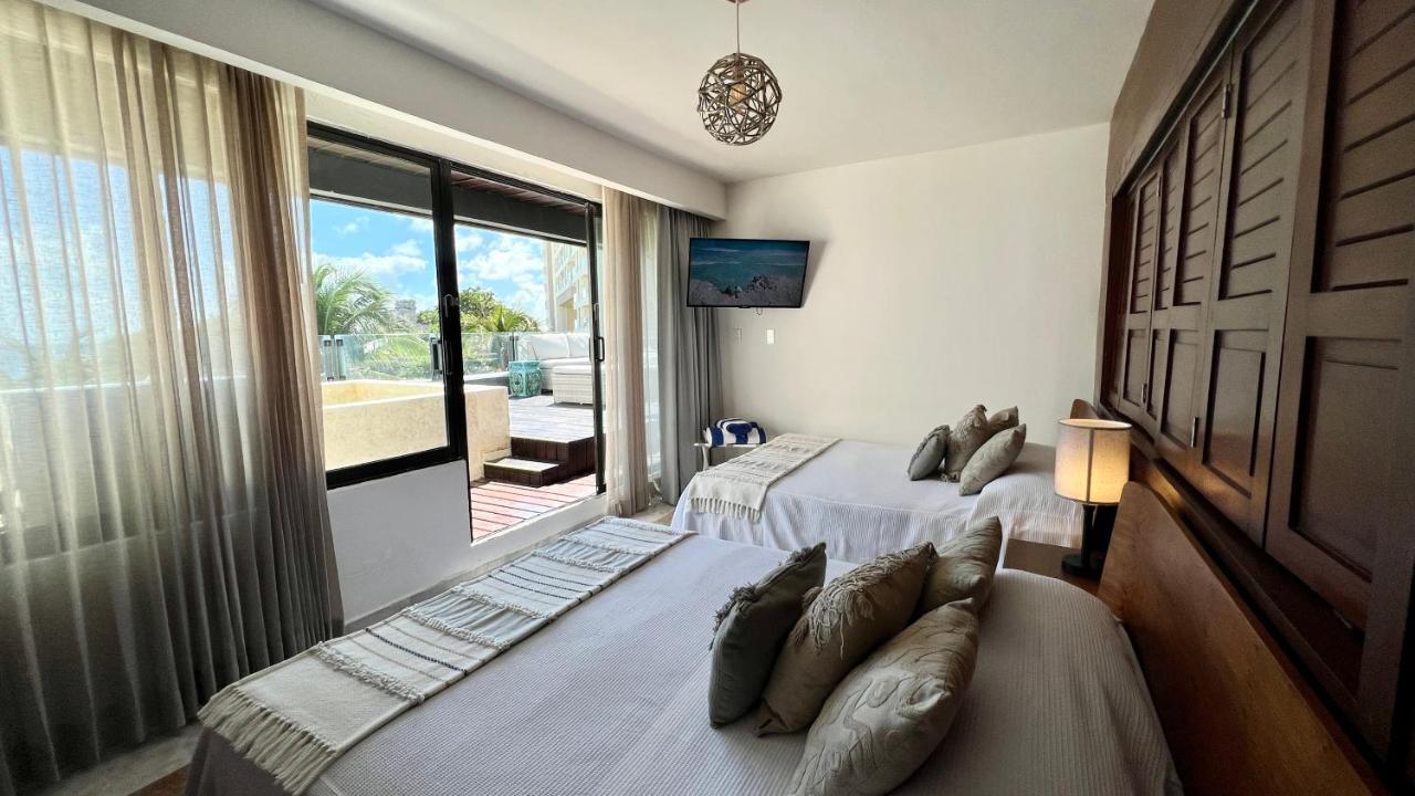 Xcanan Loft On Park Royal, The Best Area In Cancun Right On The Beach ภายนอก รูปภาพ
